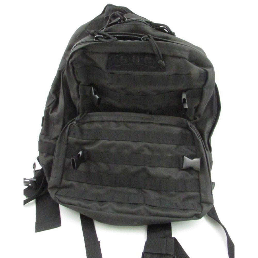 SOC Sandpiper of California Black Tactical Backpack MOLLE Day Pack Bug Out Bag